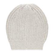 Ivoor Kasjmier Zijde Beanie Muts Pailletten Brunello Cucinelli , Beige...