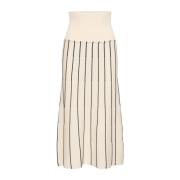 Whisper White Rok met Rib Taille InWear , White , Dames