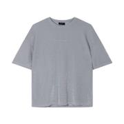 Doorschijnend Print T-Shirt Alix The Label , Gray , Dames