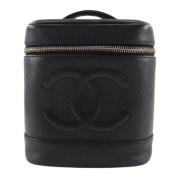 Pre-owned Leather chanel-bags Chanel Vintage , Black , Dames