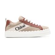 Wit Bruin Lauren Sneaker Chloé , Brown , Dames