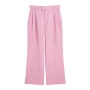 Straight Leg Deni Broek met Zakken Soulland , Pink , Dames