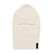 Klassieke Balaclava Muts in Cashmere Mix Soulland , White , Unisex