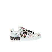 Gedrukte sneakers Dolce & Gabbana , White , Dames