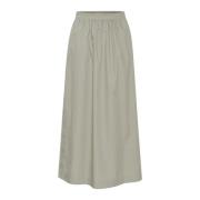 Maxi Rok Shadow A-lijn Stijl Soaked in Luxury , Gray , Dames