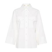 Kraag Shirt Blouse Puur Wit InWear , White , Dames