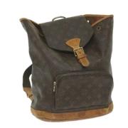 Pre-owned Canvas backpacks Louis Vuitton Vintage , Brown , Dames