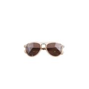 Pre-owned Plastic sunglasses Moncler Pre-owned , Brown , Dames