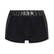 Boxershorts met logo Dsquared2 , Black , Dames