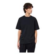 Oversized Katoenen Jersey T-shirt Massimo Alba , Blue , Heren