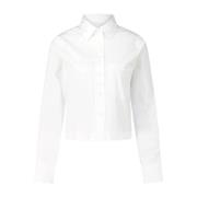 Klassieke Blouse Closed , White , Dames