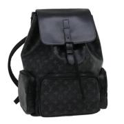 Pre-owned Canvas backpacks Louis Vuitton Vintage , Black , Dames