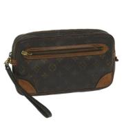 Pre-owned Canvas clutches Louis Vuitton Vintage , Brown , Dames