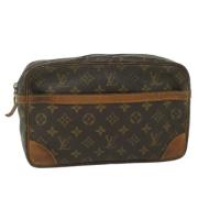 Pre-owned Canvas clutches Louis Vuitton Vintage , Brown , Dames