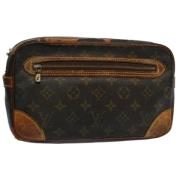 Pre-owned Canvas clutches Louis Vuitton Vintage , Brown , Dames