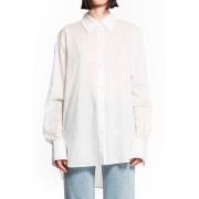 Witte Katoenen Kimono-Mouw Shirt TotêMe , White , Dames