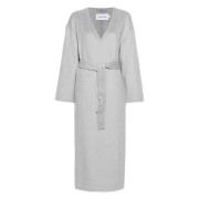 Heather Wool Coat Calvin Klein , Gray , Dames