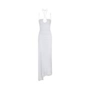 Lange Jurk Clear F**k , White , Dames