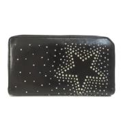 Pre-owned Leather wallets Jimmy Choo Pre-owned , Black , Dames