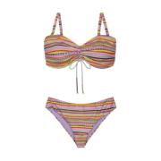 Strapless Bikini Set Zeesterprint Me-Fui , Multicolor , Dames