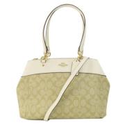 Pre-owned Canvas handbags Coach Pre-owned , Beige , Dames