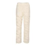 Egret Straight-Leg Broek Karen by Simonsen , White , Dames