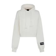 Cropped Hoodie F**k , White , Dames