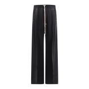 Zwarte Broek Elastische Taille Gemaakt in Italië Rick Owens , Black , ...