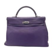 Pre-owned Fabric handbags Hermès Vintage , Purple , Dames