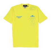Gele Katoenen T-shirt Ss22 Dsquared2 , Yellow , Heren