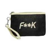 Mini Pochette F**k , Black , Unisex