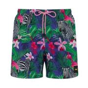 Short A Fantasia Mood Tropical F**k , Multicolor , Heren