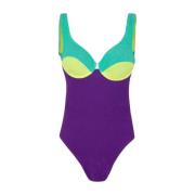 Geëmbosseerde Monokini met Beugel Me-Fui , Multicolor , Dames