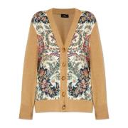 Cardigan van gemengde materialen Etro , Multicolor , Dames