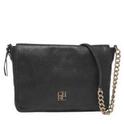 Pre-owned Leather shoulder-bags Carolina Herrera Pre-owned , Black , D...