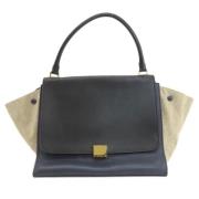 Pre-owned Leather totes Celine Vintage , Black , Dames