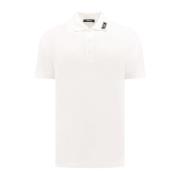 Witte Jas Korte Mouw Katoen Regular Fit Versace , White , Heren