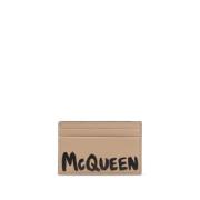 Logo Print Rechthoekige Vorm Kaartsleuven Alexander McQueen , Beige , ...