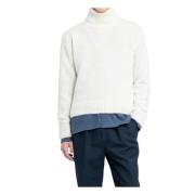 Merino Gebreide Rolnek Trui Tom Ford , White , Heren