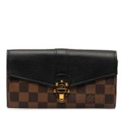 Pre-owned Canvas wallets Louis Vuitton Vintage , Brown , Dames