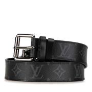 Pre-owned Canvas belts Louis Vuitton Vintage , Black , Dames