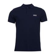 Contrast Finish Katoen Jersey Polo Shirt Barbour , Blue , Heren