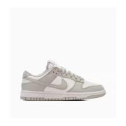 Grijze Mist Leren Sneaker Nike , Gray , Heren