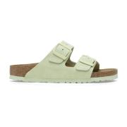 Klassieke Suède Sandalen Birkenstock , Green , Dames