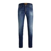 Slim Fit Lage Taille 5-Pocket Jeans Jack & Jones , Blue , Heren
