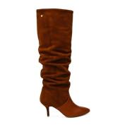 Bruine Stiletto Hak Puntige Neus Laars Fabienne Chapot , Brown , Dames