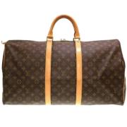 Pre-owned Canvas handbags Louis Vuitton Vintage , Brown , Dames