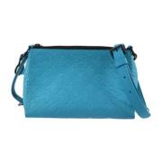 Pre-owned Leather shoulder-bags Louis Vuitton Vintage , Blue , Dames