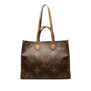 Pre-owned Canvas handbags Louis Vuitton Vintage , Brown , Dames