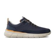 Gebreid Mesh Sportieve Sneaker Skechers , Blue , Heren